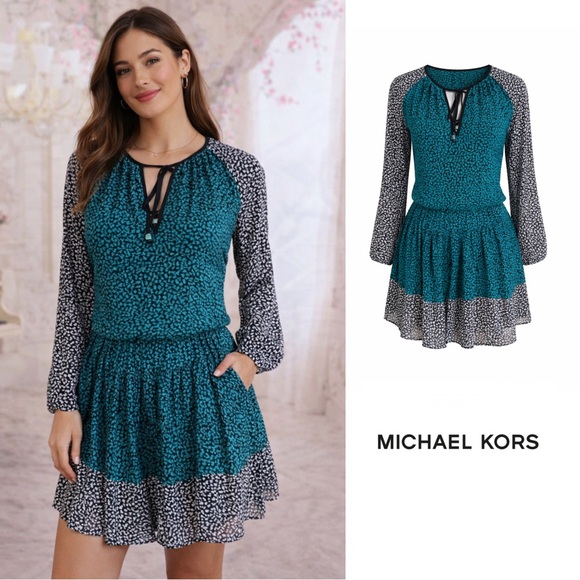 MICHAEL Michael Kors Dresses & Skirts - Michael Kors Floral Tassel Multi- Color Dress